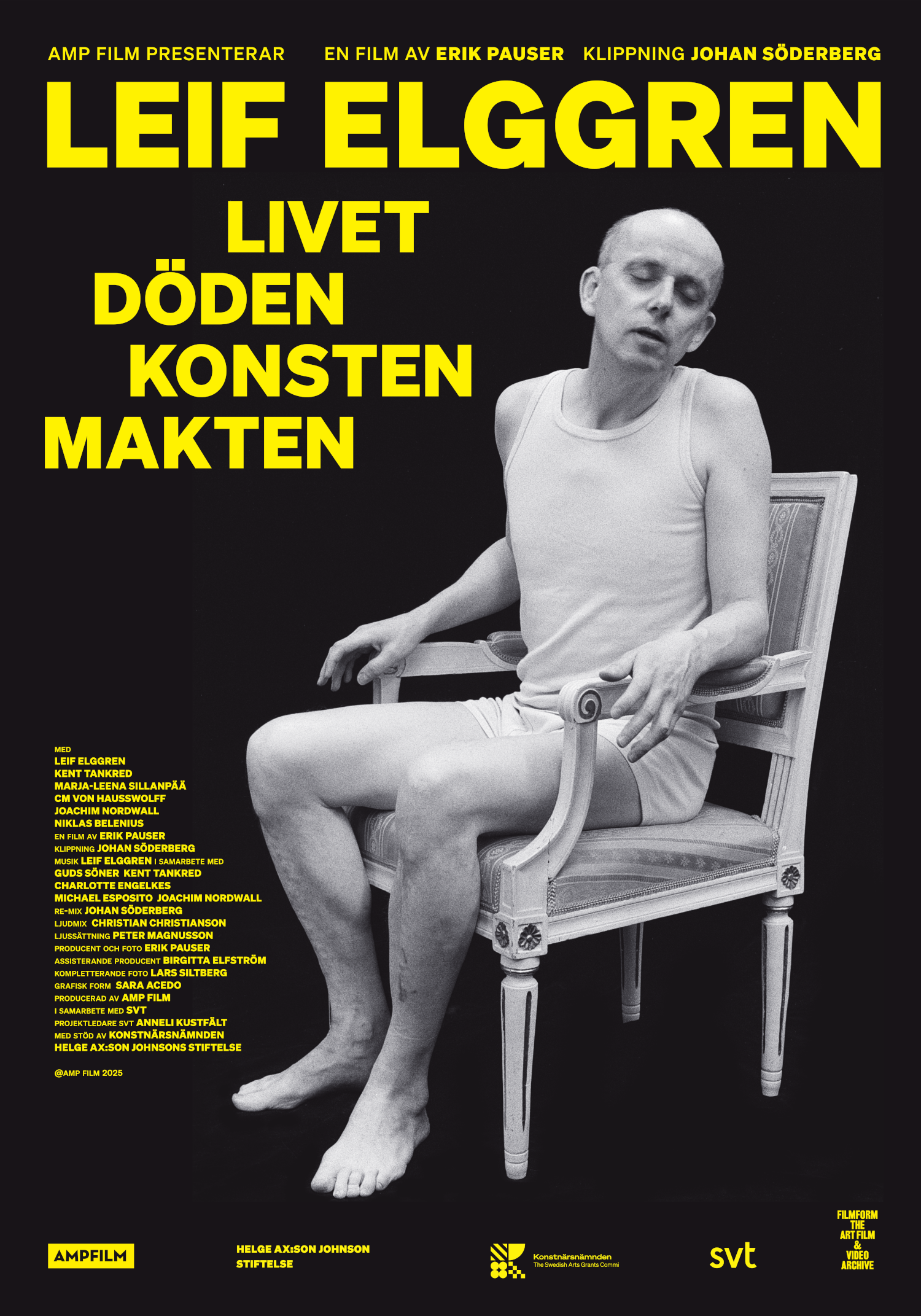 Filmaffisch Leif Elggren Livet Döden Konsten Makten